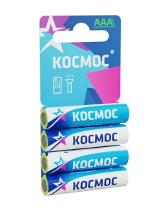 Элемент питания солевой AAA/R03 4хBL Космос