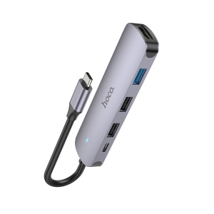 Концентратор USB (HUB) HOCO HB27 USB (3*USB, PD60W, HDMI)