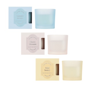 Свеча ароматизированная тм NEW GALAXY Cottage garden 90г,Wild Honey, Summer Dreams, Cherry Blossom