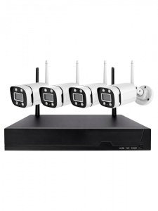 Комплект видеонаблюдения беспроводной на 4 камеры Wi-Fi 3MP Орбита OT-VNK07