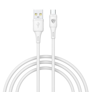 Кабель для зарядки USB(A)-microUSB BY Fusion, 18Вт, 1 м, 3A, TPE, белый