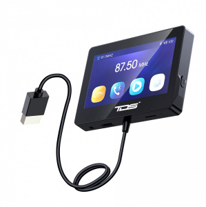 FM-трансмиттер TDS TS-CAF24 с экраном MP5 (4.3" 1280*720, Bluetooth)