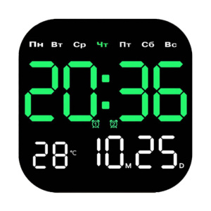 Часы настенные Орбита OT-CLW20 (Белый+Зеленый)