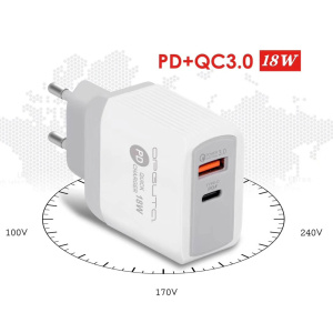 Сетевое зарядное устройство Орбита OT-APU42 с USB (PD+QC3.0, 3500mA)