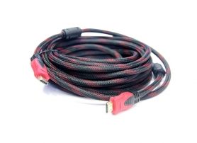 Кабель в оплетке (HDMI - HDMI, 9-10 м.)
