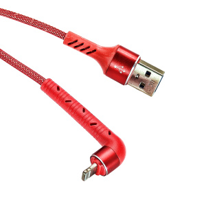 Кабель Орбита OT-SMI25 Красный USB 2.4A (iOS Lighting) 1м