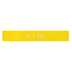 Фитнес-резинка тм BY SPORT, 8кг, 30х5х0,03см, латекс