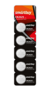 Батарейка литиевая Smartbuy CR2025/5B