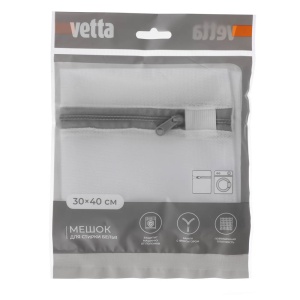 Мешок для стирки белья тм VETTA, на молнии, полиэстер, 30x40см