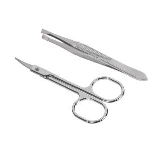 ЮНИLOOK Набор маникюрный 2 пр. (ножницы, пинцет), арт.10-2