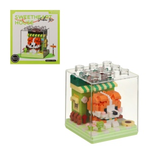 Конструктор мини 3D "Питомец в будке", ABS, 2912-05