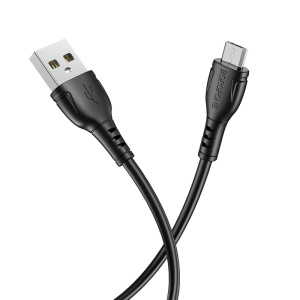 BOROFONE BX51 Черный кабель USB 2.4A (microUSB) 1м