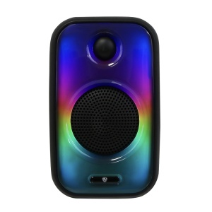 Колонка беспроводная BY VibeBox, 8 Вт,подсветка,2000мАч,USB,EQ,microSD,ВШГ 26x16x14см, черный