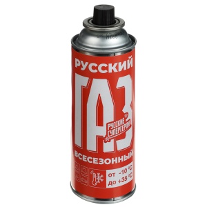 Газ для портативных плит тм BY Русские супергерои,всесезонный,метал.баллон 220гр,520см3(цанг., ЕАЭС)