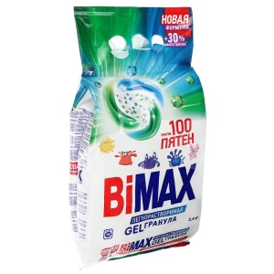 Стиральный порошок BIMAX 100 пятен, Automat, п/э, 2,4кг