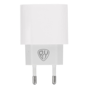 Сетевое зарядное устройство BY Pure 20Вт, USB-C PD, 110-220В, 50/60 Гц, пластик, белый