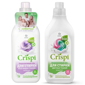 Гель для стирки GRASS CRISPI,2 вида,концентрат, п/б,1л