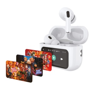 Наушники беспроводные TWS BY Sphero, внутриканальные, дисплей, ANC, ENC, 30/350 мАч, BT6.0, чёрный