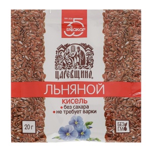 БАД к пище Кисель льняной Царевщино, без сахара, 20г