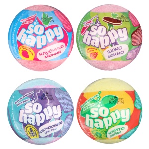 Шар бурлящий для ванн SOHappy, в ассортименте, 120г