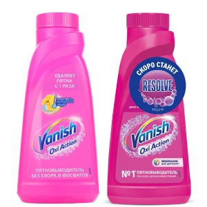 Пятновыводитель VANISH/Resolve жидкий, п/б, 415мл