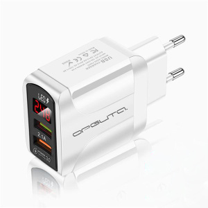 Сетевое зарядное устройство Орбита OT-APU59 Белый (QC3.0, 3000mA)
