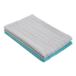 Тряпка для пола тм VETTA, клетка, 50х70см, микрофибра 220г/м2, 2 цвета