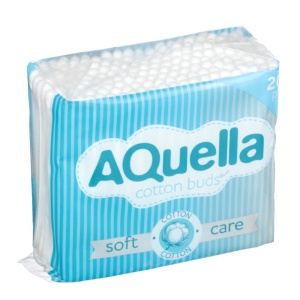 Ватные палочки AQUELLA/RELUX, п/э пакет, 200шт