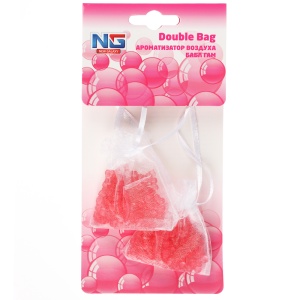 NEW GALAXY Ароматизатор воздуха пакетики Double Bag, 2х10 гр., бабл гам