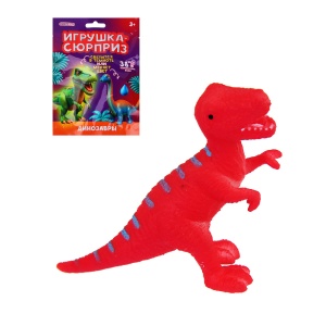 ИГРОЛЕНД Игрушка - сюрприз, меняет цвет "Динозавры", TPR, микс