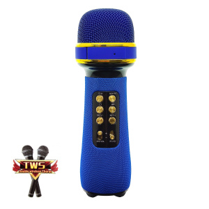 Микрофон WSTER WS-898 Синий (Bluetooth, динамики, USB)