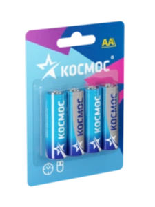 Батарейка солевая Космос R6/4BL AA