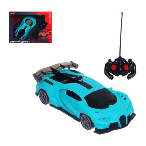 Машина на радиоуправлении, тм ИГРОЛЕНД, "Ночной дрифт", 4-канальный пульт, свет, АКБ, USB, 2хАА, PP