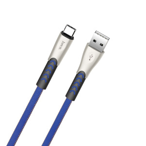 Кабель USB 2.4A HOCO U48 Синий (Type-c) 1.2 м