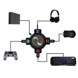Концентратор USB (HUB) Орбита OT-PCR22 2.0 (4 USB, 3.5мм)