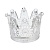 Подсвечник тм LADECOR "Корона" стеклянный, 6х6x5 см