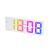 Часы настольные Орбита OT-CLT12 Белые  RGB (будильник, температура, дата)