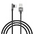 Кабель для зарядки USB(A)-Type C, 36Вт BY Угловой, 1 м, 3A, нейлон, чёрный