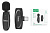 Микрофон петличный HOCO, L15 Crystal, пластик, Type-C, чёрный