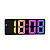 Часы настольные Орбита OT-CLT12 Черные  RGB (будильник, температура, дата)