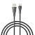 Кабель для зарядки USB(A)-Type C BY Nylon Pro, 18Вт, 1 м, 3A, нейлон, черный