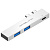 Концентратор USB (HUB) Орбита OT-PCR24 Серебро (2*USB+Type-C)